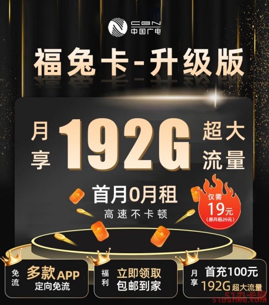 中国广电福兔卡套餐资费介绍2023