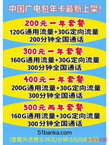 2023中国广电包年卡最新上架！